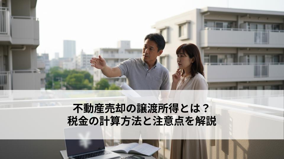 不動産売却の譲渡所得とは？税金の計算方法と注意点を解説