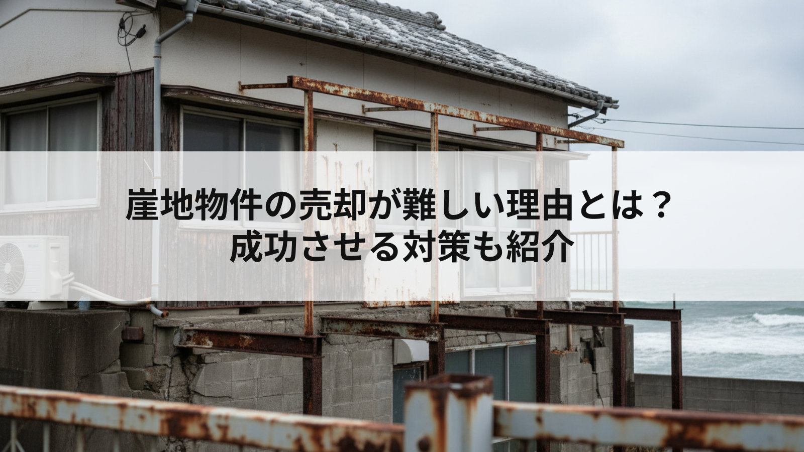 崖地物件の売却が難しい理由とは？成功させる対策も紹介